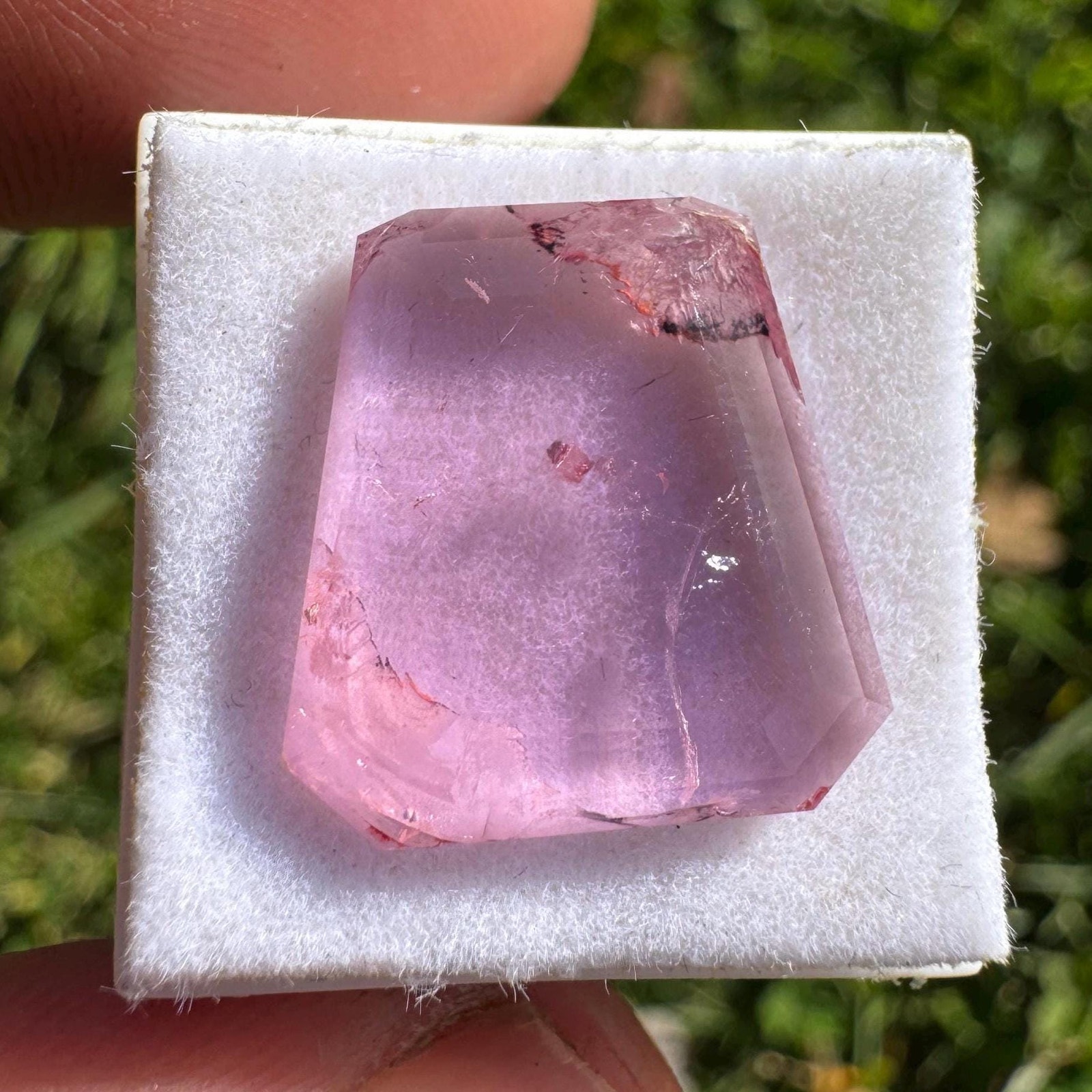 75 Ct Himalaya Mine Pink Tourmaline  Custom Cut Shield
